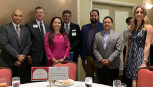 Staff at their table at the State of the County event hosted by the North San Antonio Chamber of Commerce