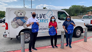 Blue Cares Backpack Drive