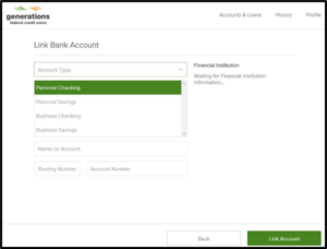 ECM Link Bank Account
