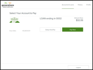 ECM Select Account to Pay