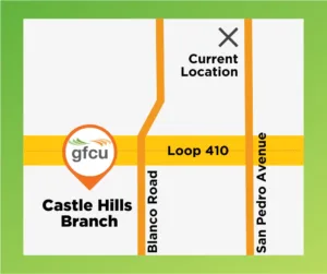 1100 NW Loop 410 One Castle Hills location map
